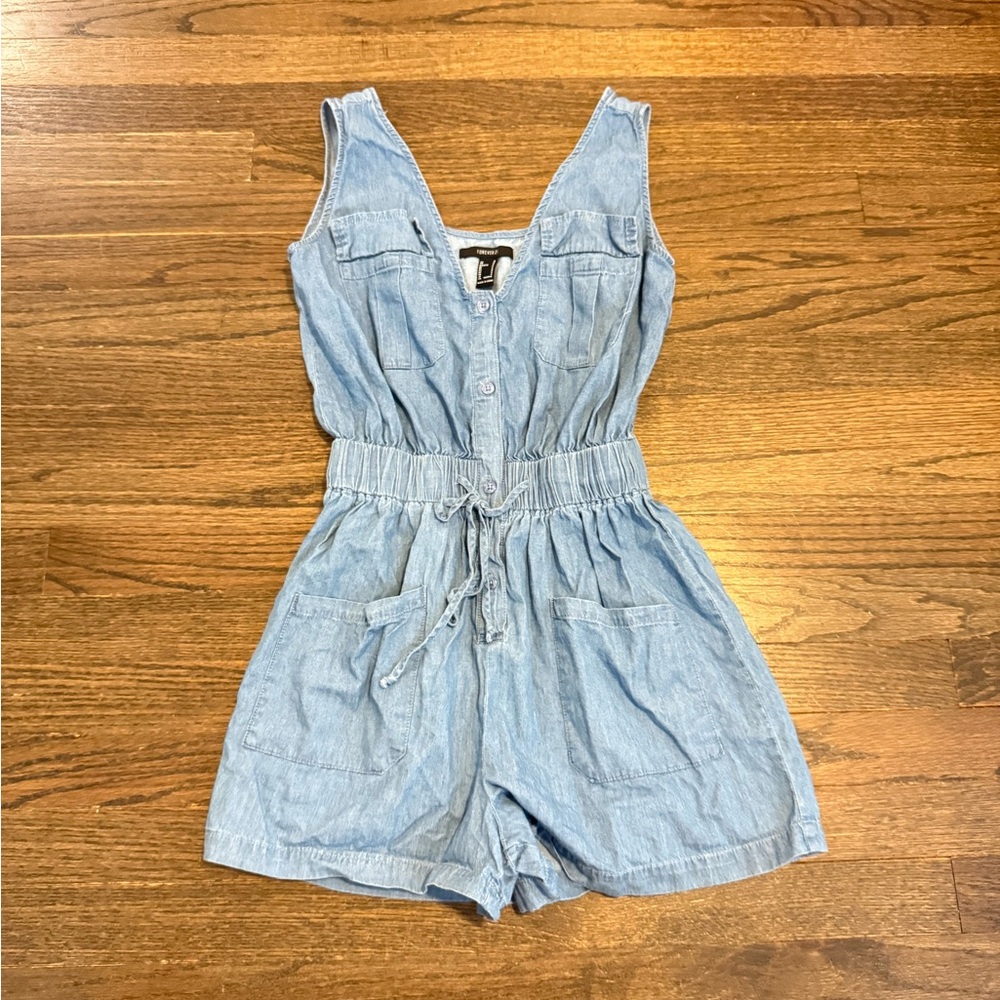 Denim Romper
